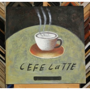 Obraz caffe latte 75x75 cm